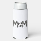 Mama Polka Dot Soccer Ball Selters Dosenkühler (Seltzer Rückseite)