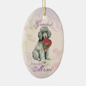 Mama Poodle Keramik Ornament (Rechts)