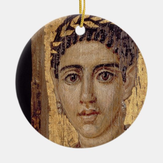 Mama-Porträt einer Frau, von Fayum, Romano-Egyp Keramik Ornament (Vorne)