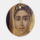 Mama-Porträt einer Frau, von Fayum, Romano-Egyp Keramik Ornament (Links)