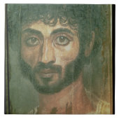 Mama-Porträt eines Mannes, von Fayum, Fliese (Vorderseite)