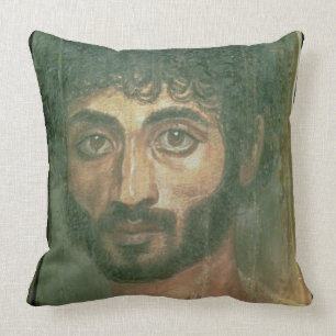 Mama-Porträt eines Mannes, von Fayum, Kissen