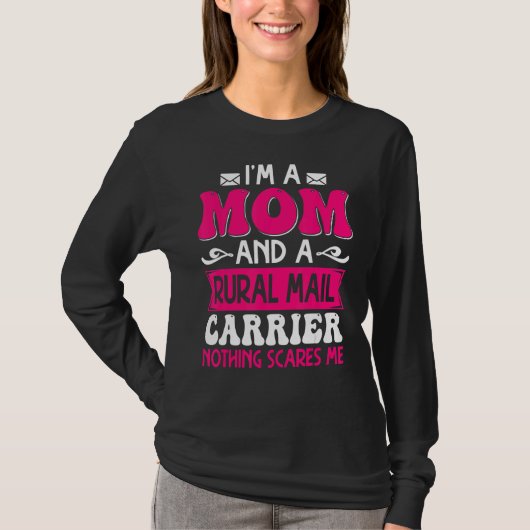 Mama Postal Worker Postman Moth T-Shirt (Vorderseite)