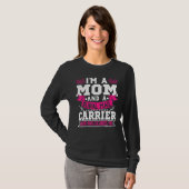 Mama Postal Worker Postman Moth T-Shirt (Vorne ganz)