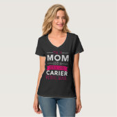 Mama Postal Worker Postman Moth T-Shirt (Vorderseite Vollansicht)