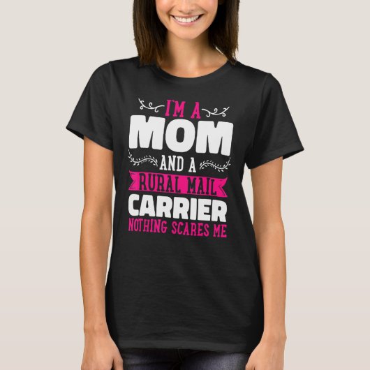 Mama Postal Worker Postman Moth T-Shirt (Vorderseite)