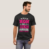 Mama Postal Worker Postman Moth T-Shirt (Vorne ganz)