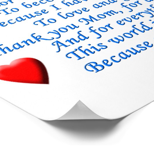 Mama... Poster (Ecke)