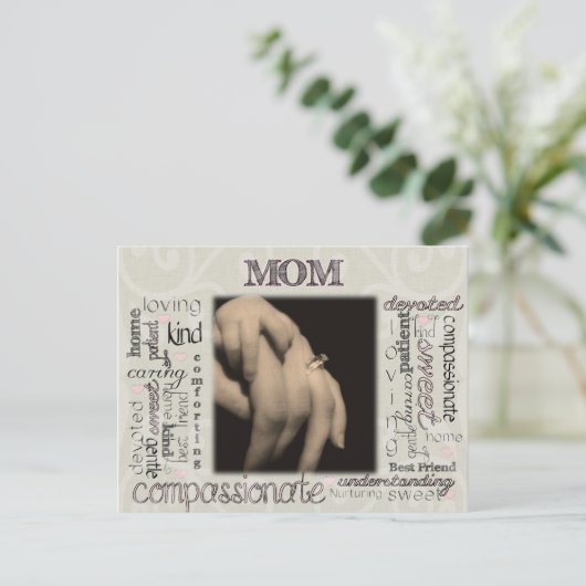 Mama Postkarte (Stehend Vorderseite)