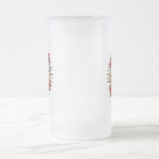 Mama Power Mattglas Bierglas (Mittel)