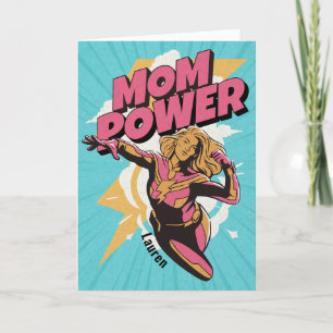 Mama Power Personalisierte Muttertagskarte Dankeskarte