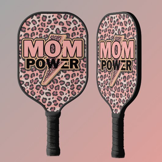 Mama Power Rosa Leopard Pickleball Schläger