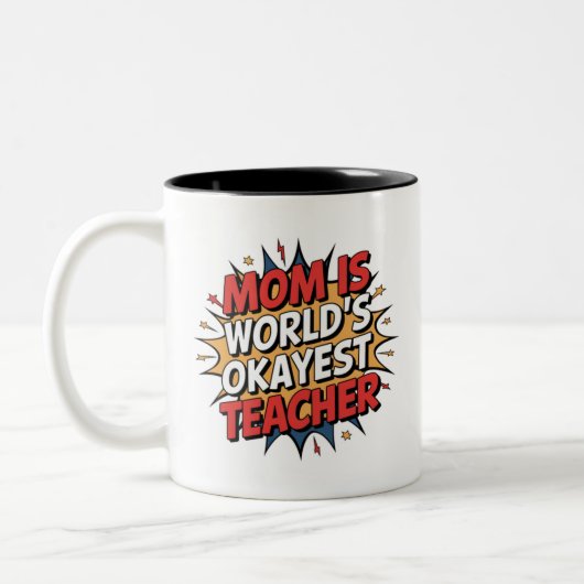 Mama Power Zweifarbige Tasse (Links)
