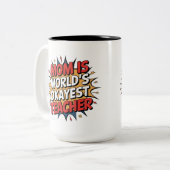 Mama Power Zweifarbige Tasse (Vorderseite Links)