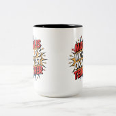 Mama Power Zweifarbige Tasse (Mittel)