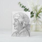 Mama Profil Portrait c. 2004/2005 Postkarte (Stehend Vorderseite)