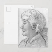 Mama Profil Portrait c. 2004/2005 Postkarte (Vorne/Hinten)