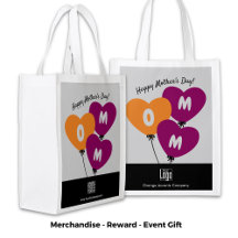 Mama-Promotion-Balloons zum Muttertag glücklich