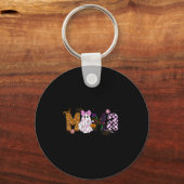 Mama Pumpkin Fall Coquette Lace Bow Thanksgiving M Schlüsselanhänger (Vorderseite)