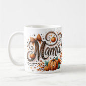 Mama Pumpkin Fall Erntedank Name Kaffeetasse (Links)