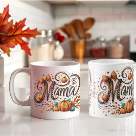 Mama Pumpkin Fall Erntedank Name Kaffeetasse