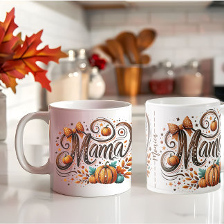 Mama Pumpkin Fall Erntedank Name Kaffeetasse