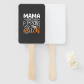 Mama Pumpkins Patch Halloween Design_1 Fächer (Vorne und Hinten)