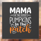 Mama Pumpkins Patch Halloween Design_1 Fensteraufkleber (Blatt 2)