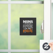 Mama Pumpkins Patch Halloween Design_1 Fensteraufkleber (Zuhause)