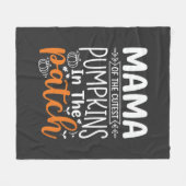 Mama Pumpkins Patch Halloween Design_1 Fleecedecke (Vorderseite (Horizontal))