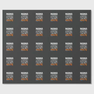 Mama Pumpkins Patch Halloween Design_1 Geschenkpapier