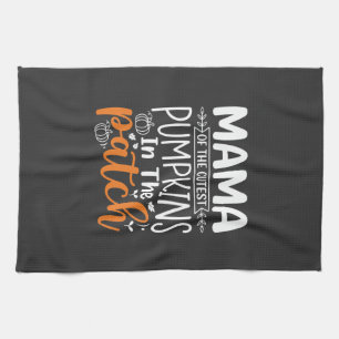 Mama Pumpkins Patch Halloween Design_1 Geschirrtuch