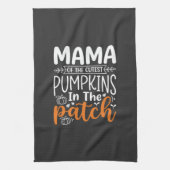 Mama Pumpkins Patch Halloween Design_1 Geschirrtuch (Vertikal)