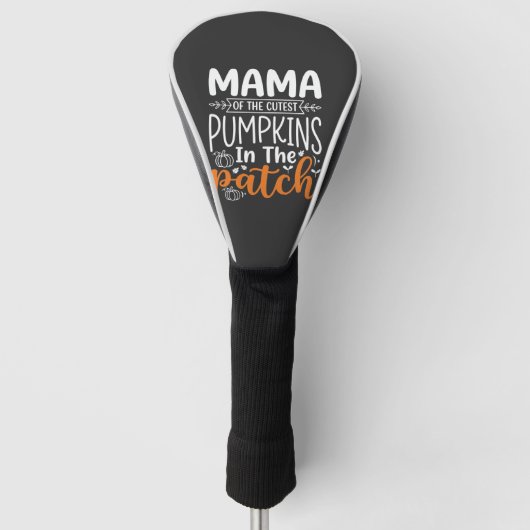 Mama Pumpkins Patch Halloween Design_1 Golf Headcover (Vorderseite)