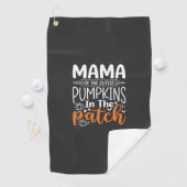 Mama Pumpkins Patch Halloween-Design_1 Golfhandtuch (Insitu)