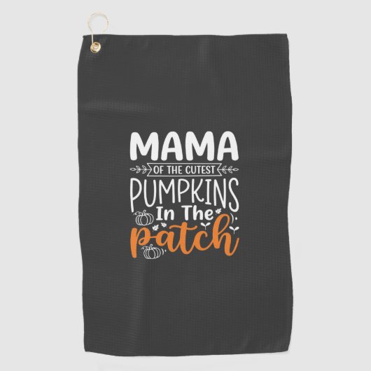 Mama Pumpkins Patch Halloween-Design_1 Golfhandtuch (Vorderseite)