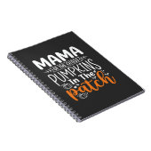 Mama Pumpkins Patch Halloween-Design_1 Notizblock (Rechte Seite)