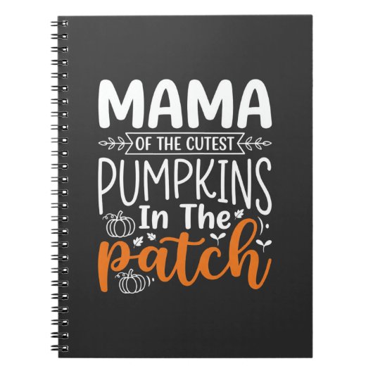 Mama Pumpkins Patch Halloween-Design_1 Notizblock (Vorderseite)