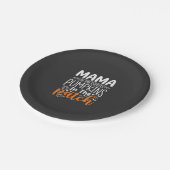 Mama Pumpkins Patch Halloween-Design_1 Pappteller (Schrägansicht)