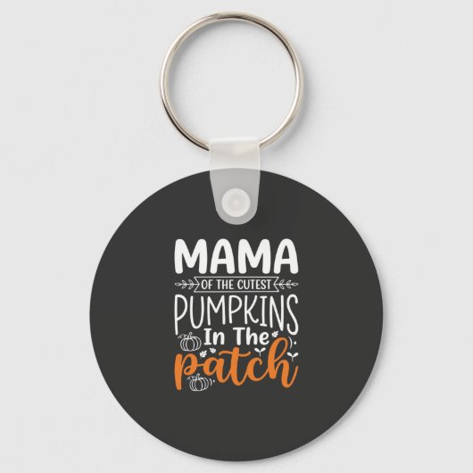 Mama Pumpkins Patch Halloween Design_1 Schlüsselanhänger (Vorderseite)