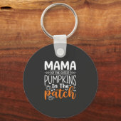 Mama Pumpkins Patch Halloween Design_1 Schlüsselanhänger (Vorderseite)