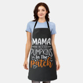 Mama Pumpkins Patch Halloween Design_1 Schürze (Getragen)
