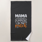 Mama Pumpkins Patch Halloween Design_1 Strandtuch (Vorderseite)