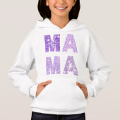 MAMA – Purple Pattern Zebra Love With Shadow Hoodie (Vorderseite)