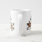 Mama Puzzleteile 3 FotoCollage Jumbo-Tasse (Rückseite)