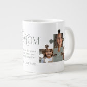 Mama Puzzleteile 3 FotoCollage Jumbo-Tasse (Vorderseite Rechts)
