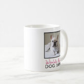 Mama-Quadrat-HundeFoto der niedliche Welt bestes Kaffeetasse (VorderseiteRechts)