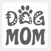 Mama Quadratischer Aufkleber (Vorderseite)