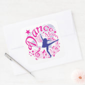 Mama Quadratischer Aufkleber (Umschlag)