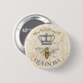 Mama Queen Bee Button (Vorne & Hinten)